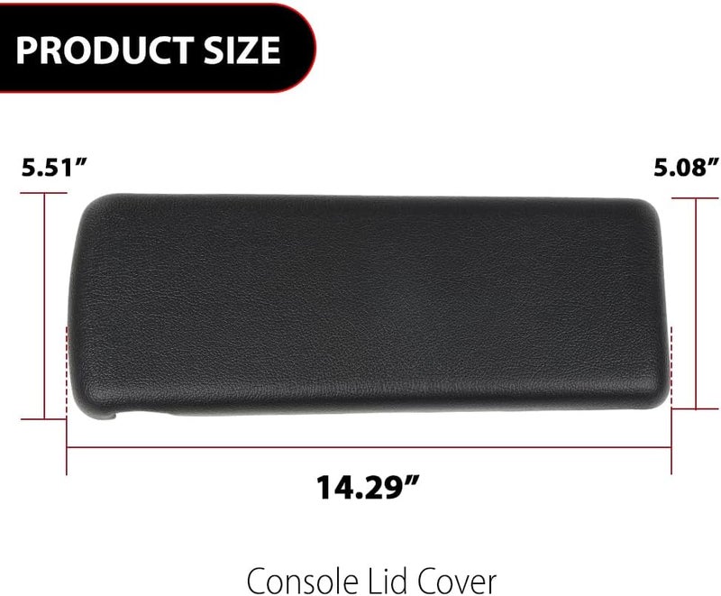 DOTCOM Center Console Lid Cover Fit for Pontiac Firebird 1970-1981/ Fit Chevy Camaro 1973 1974 1975 1976 1977 1978 1979 1980 1981 Armrest Lid Kit 10019554 - Image 3